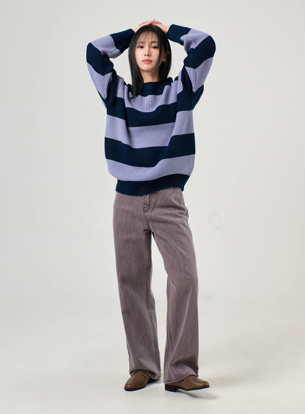 Washed Straight Leg Pants OF405 - Image 5