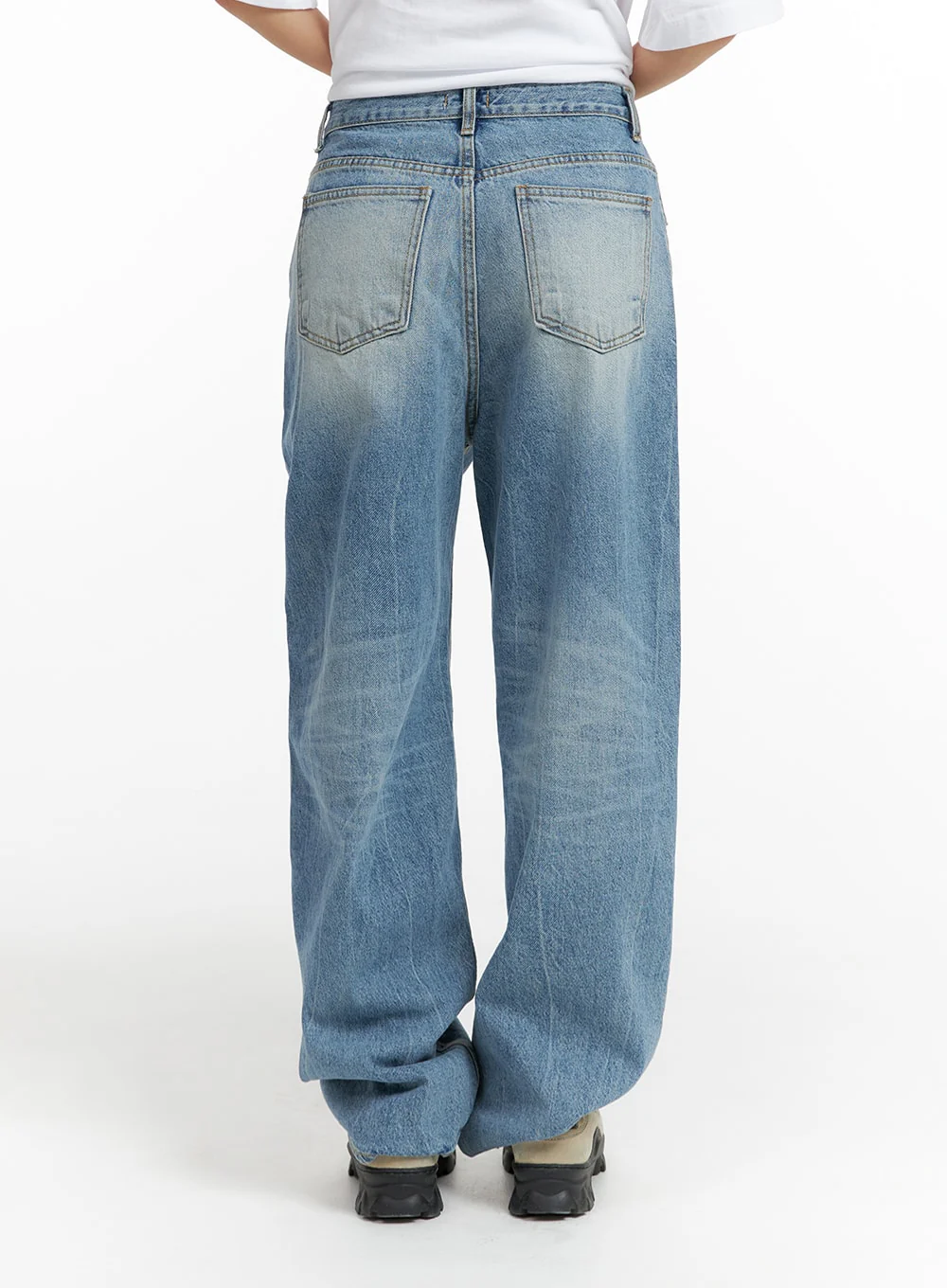 Washed Wide-Leg Jeans CF419 - Image 5
