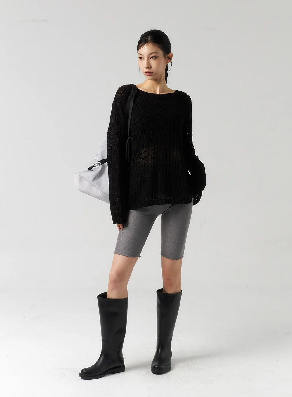 Wavy Hem Biker Shorts CU320 - Image 7