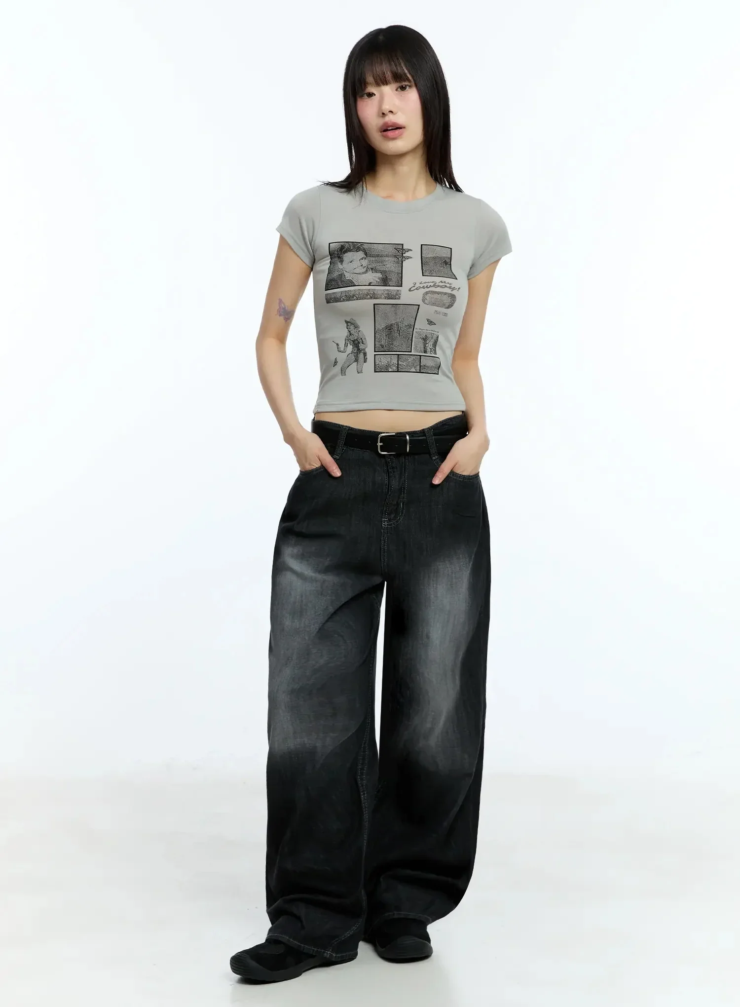 Wendy Washed Wide-Leg Jeans IU524 - Image 6