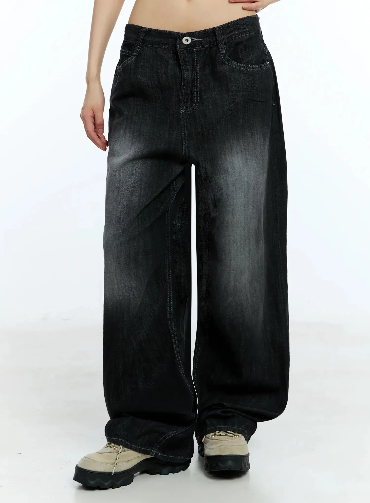 Wendy Washed Wide-Leg Jeans IU524 - Image 8