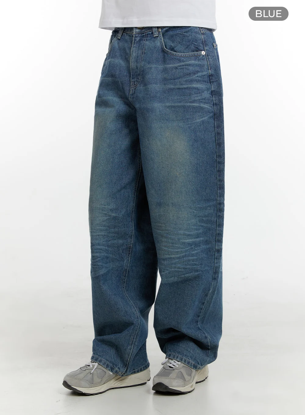 Wide Fit Baggy Jeans CA401 - Image 7