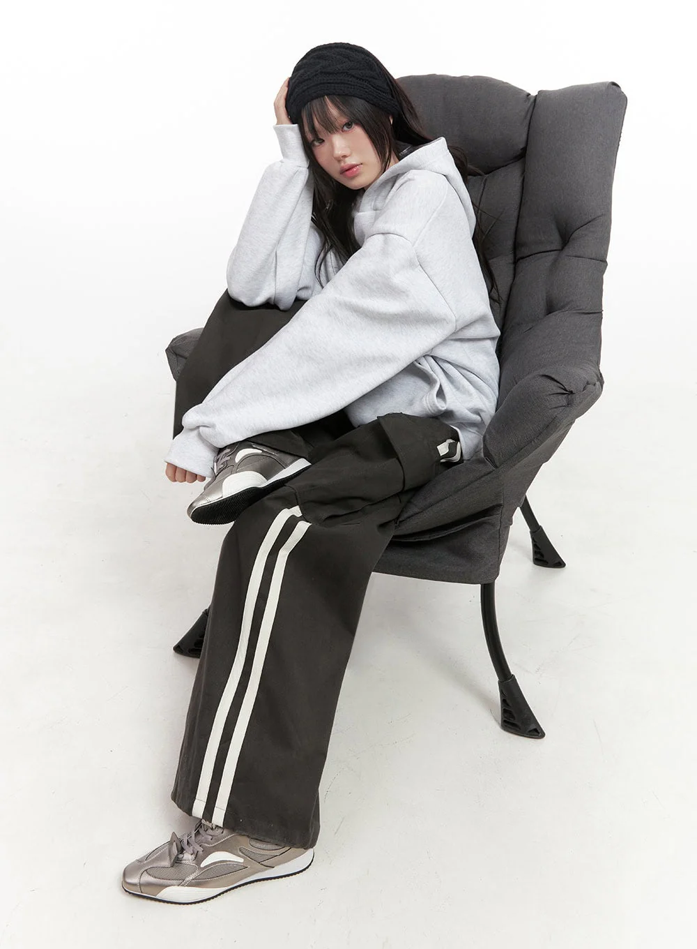 Wide-Fit Cargo Pocket Pants IN427 - Image 6