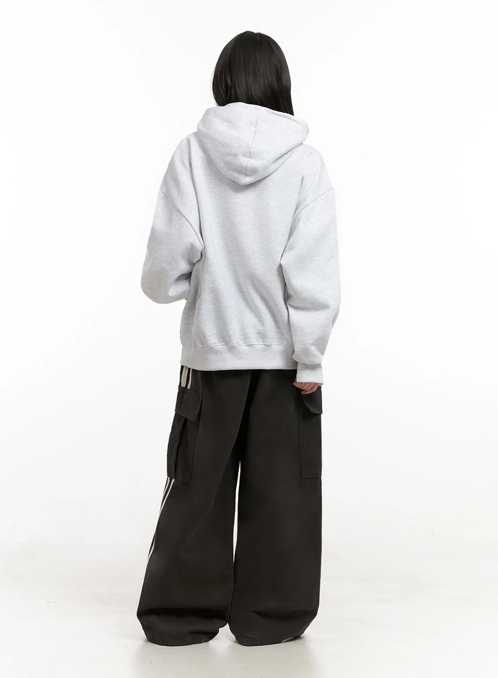Wide-Fit Cargo Pocket Pants IN427 - Image 8