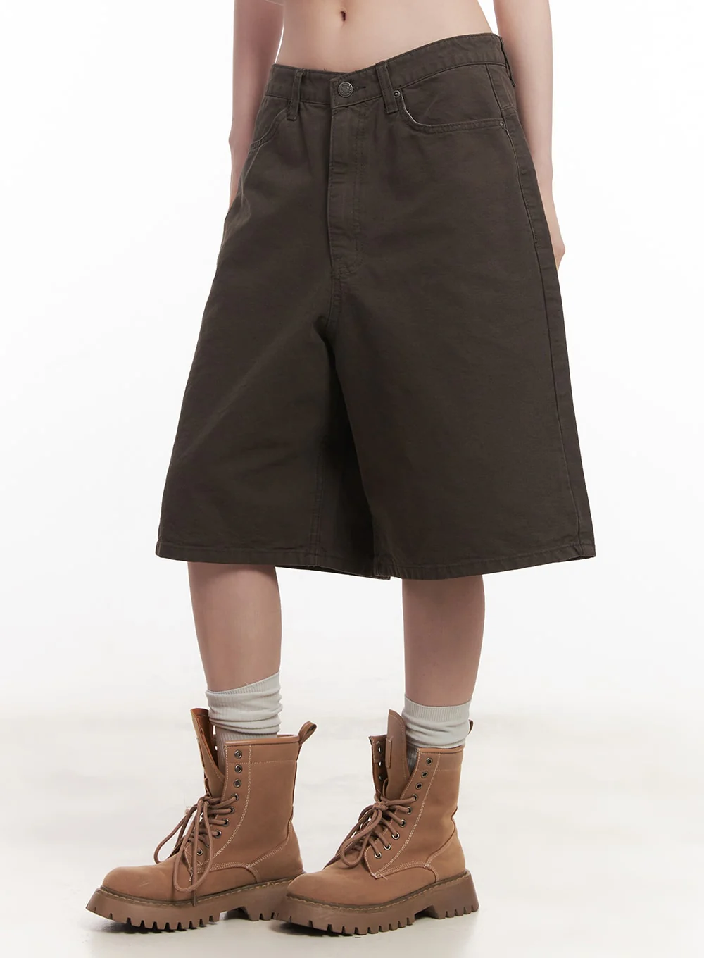 Wide-Fit Cotton Bermuda Shorts CM517 - Image 2