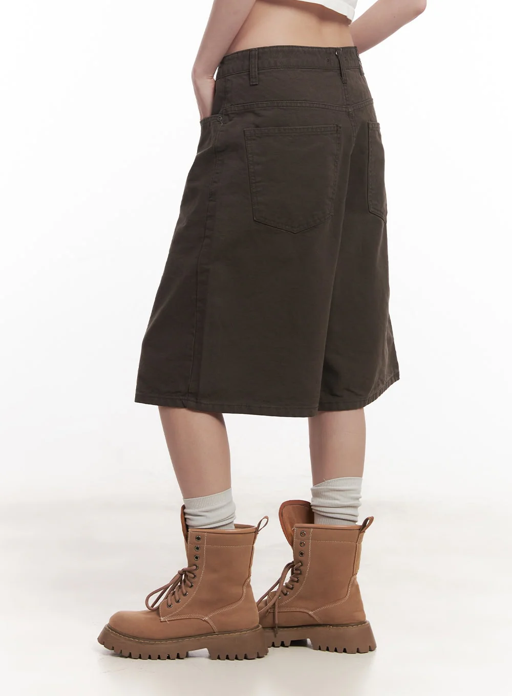 Wide-Fit Cotton Bermuda Shorts CM517 - Image 3