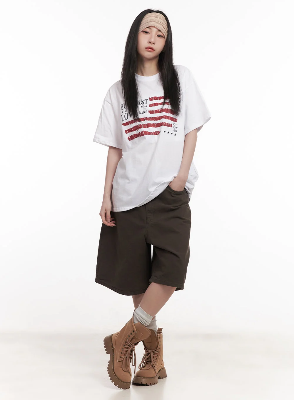Wide-Fit Cotton Bermuda Shorts CM517 - Image 6