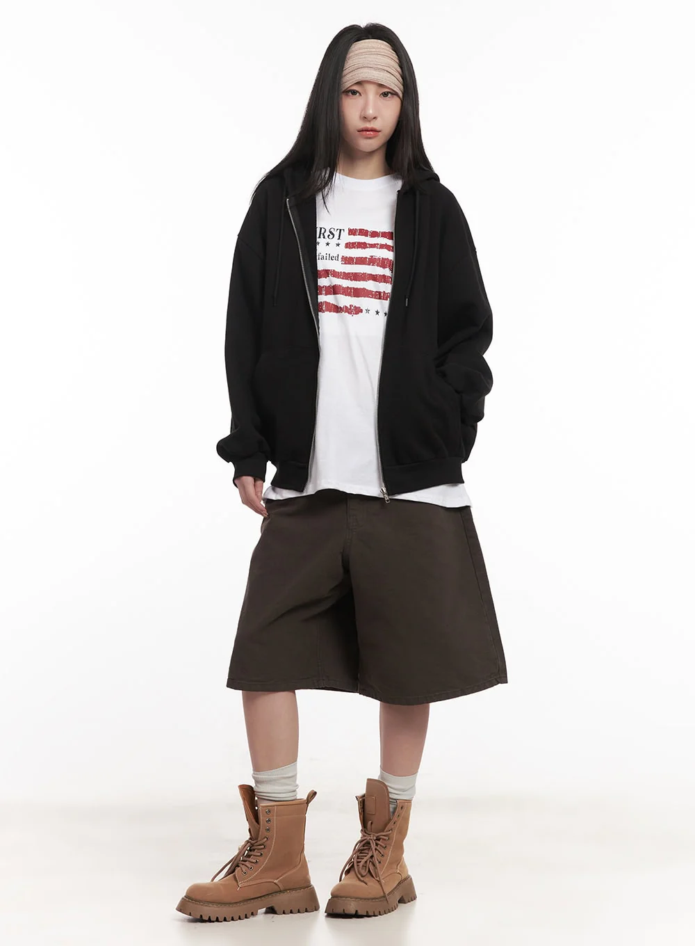 Wide-Fit Cotton Bermuda Shorts CM517 - Image 8