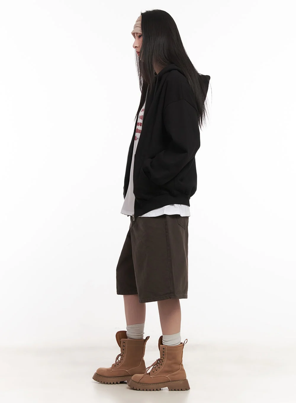 Wide-Fit Cotton Bermuda Shorts CM517 - Image 9