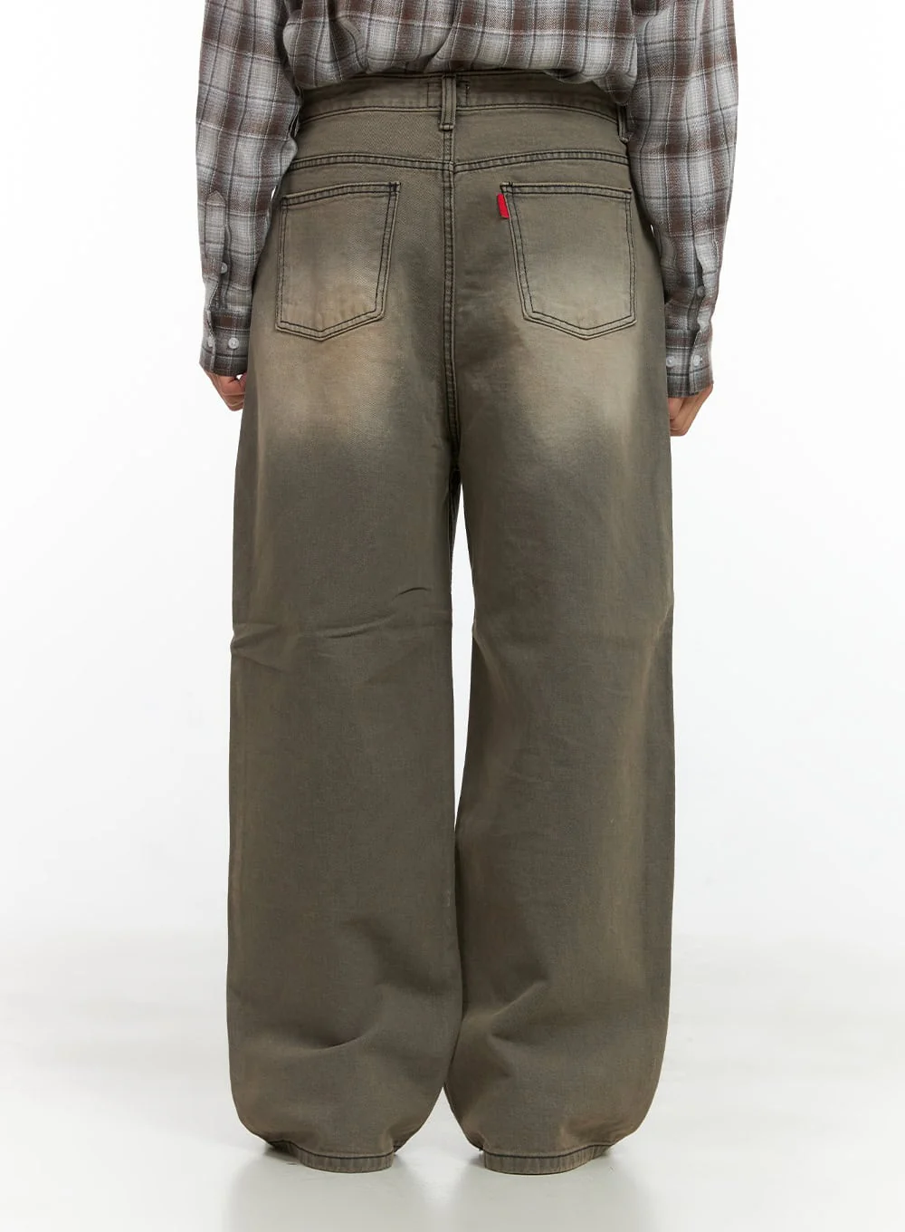 Wide-Fit Denim Washed Jeans CO410 - Image 6