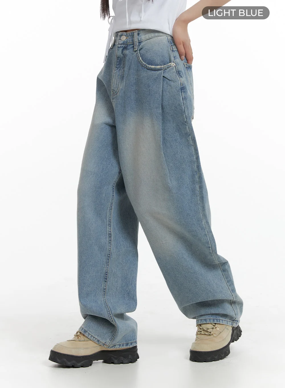 Wide Leg Baggy Jeans CM405 - Image 6