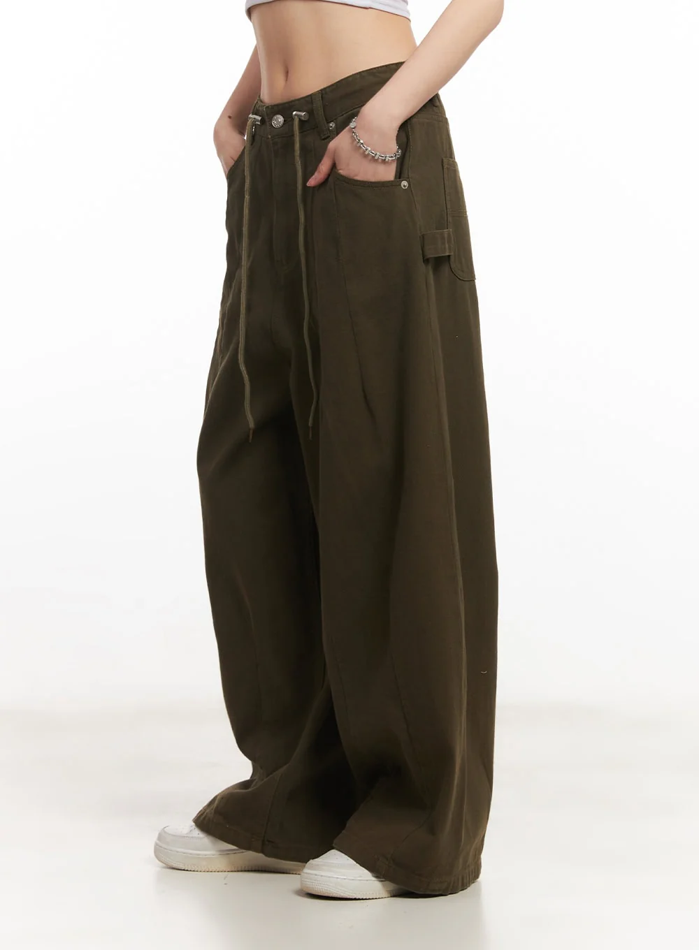 Wide-Leg Cargo Pants CA514 - Image 3