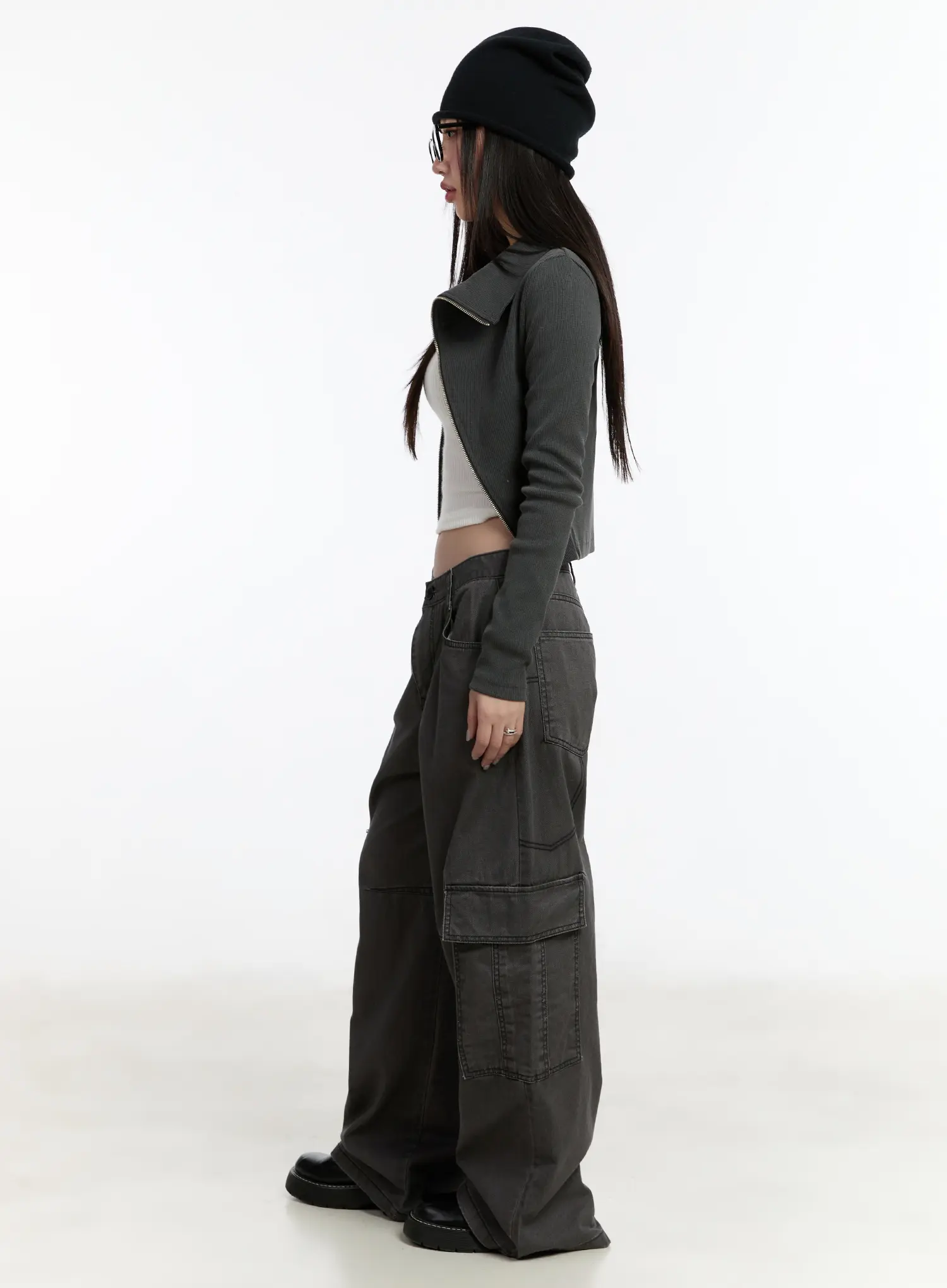 Wide Leg Cargo Pants CM511 - Image 4