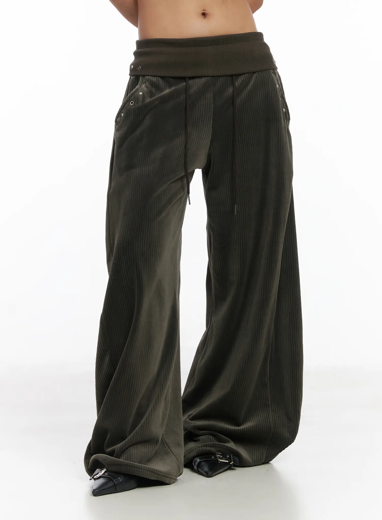 Wide-Leg Corduroy Training Pants CJ513 - Image 2