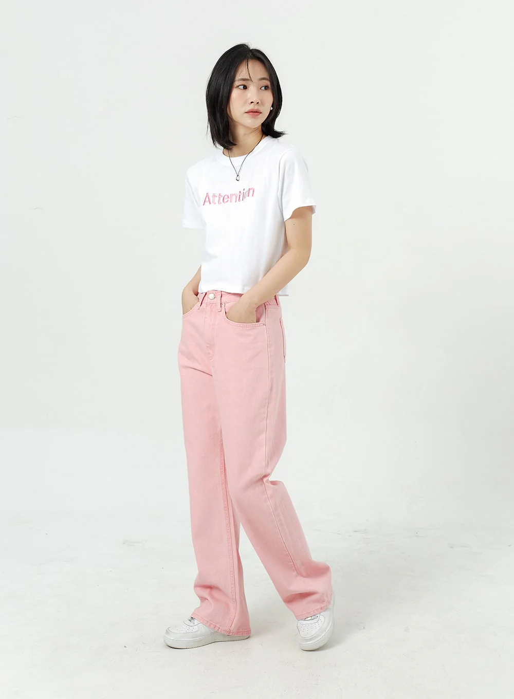Wide Leg Cotton Pants OM313 - Image 8