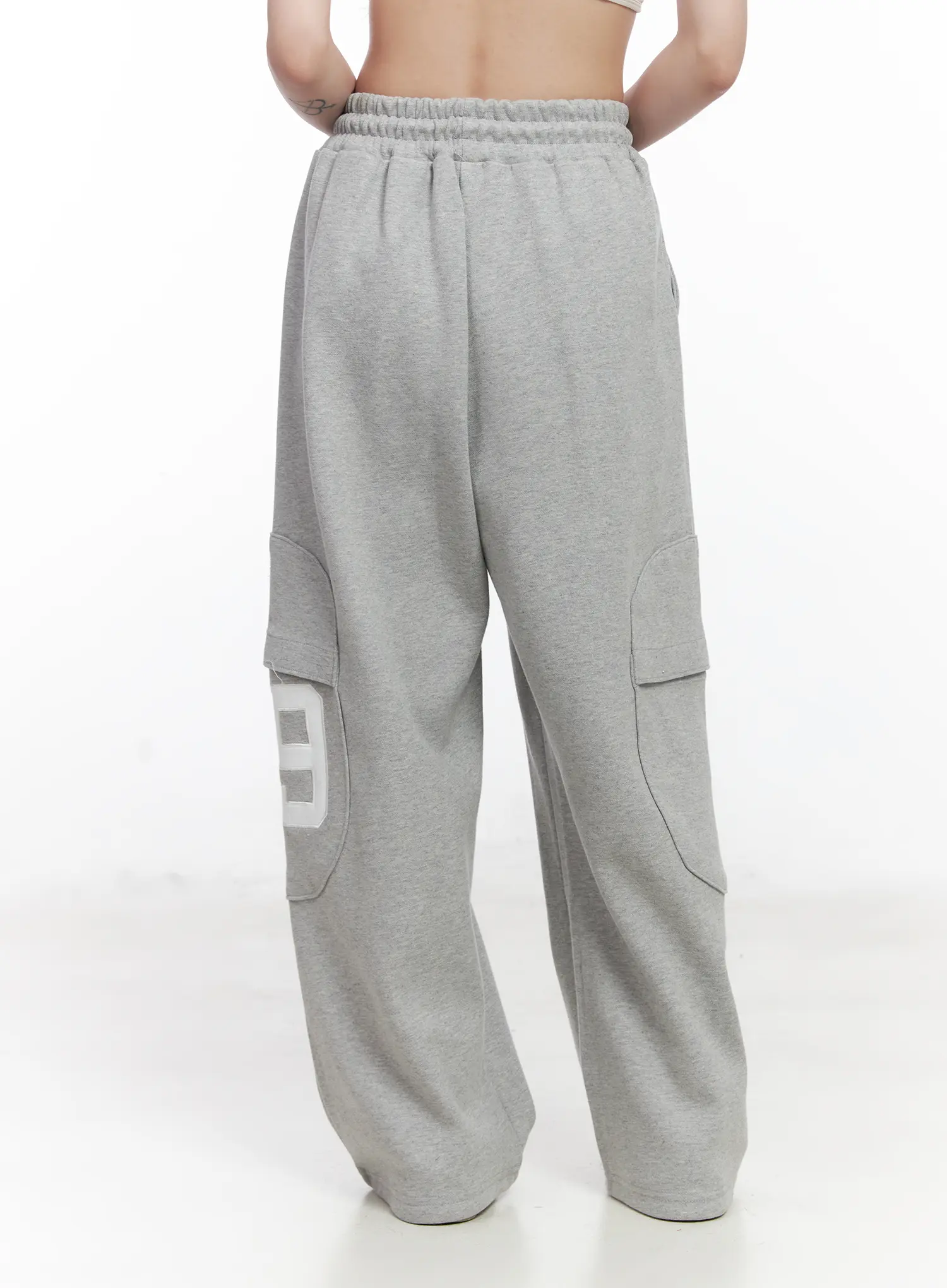 Wide Leg Drawstring weatpants CJ527 - Image 7