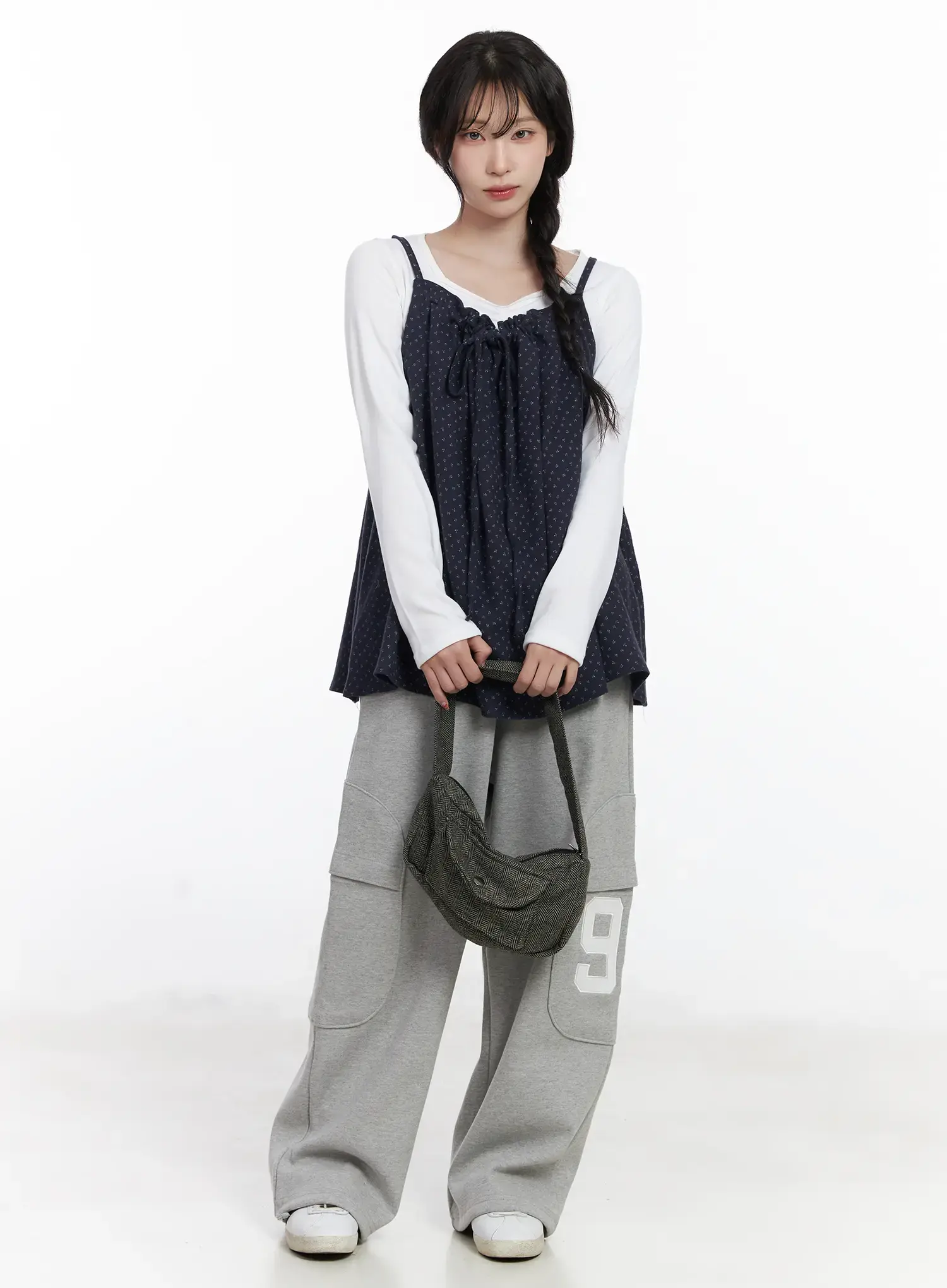 Wide Leg Drawstring weatpants CJ527 - Image 8