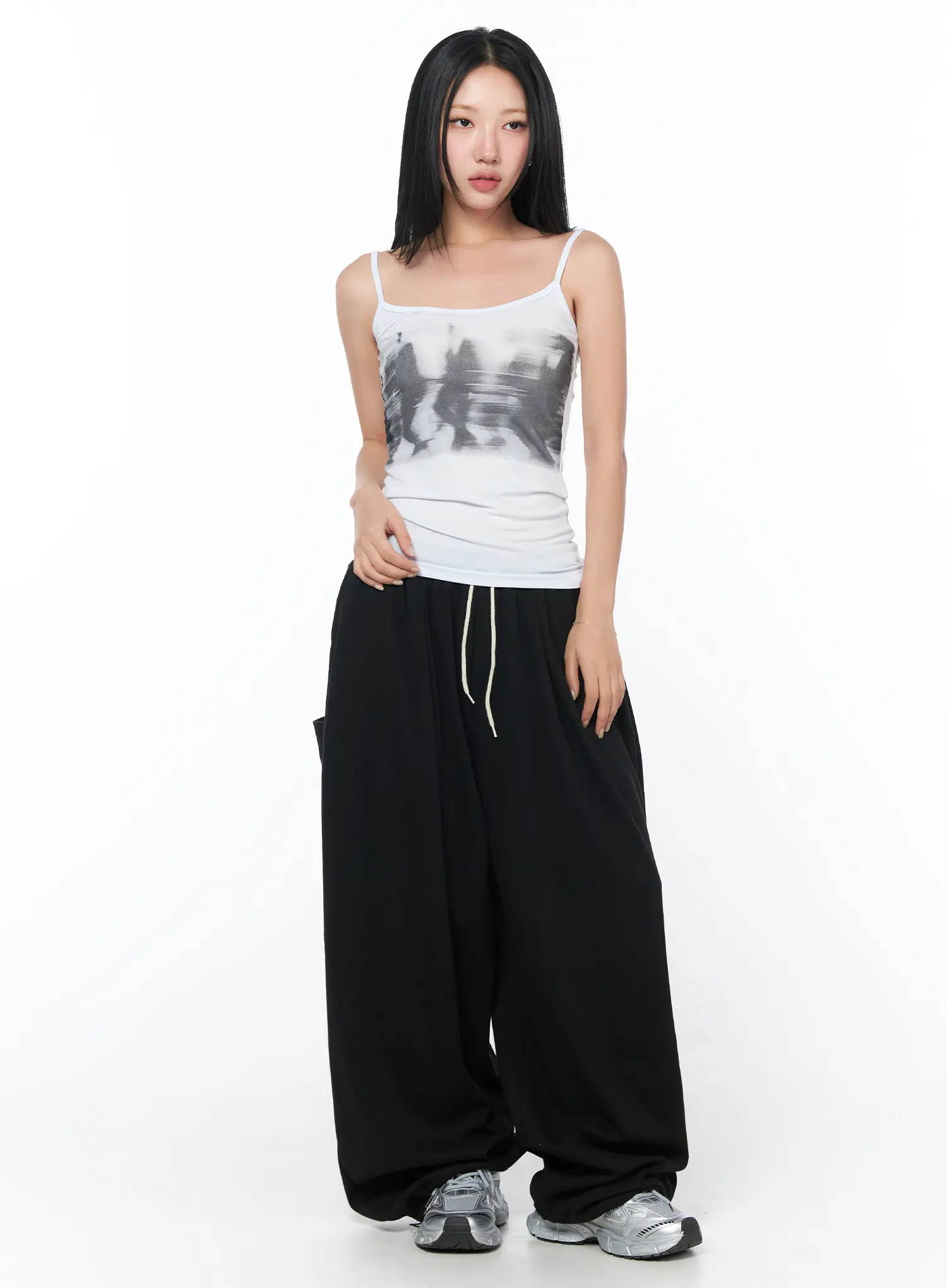 Wide Leg Graphic Sweatpants CY512 - Image 6