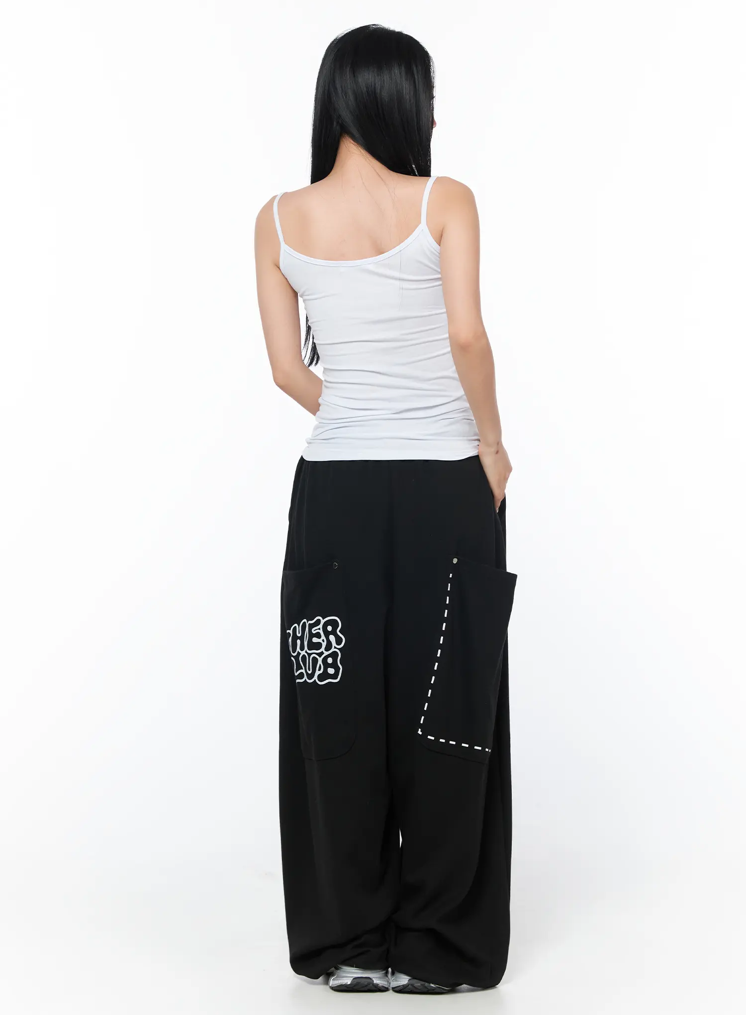 Wide Leg Graphic Sweatpants CY512 - Image 8