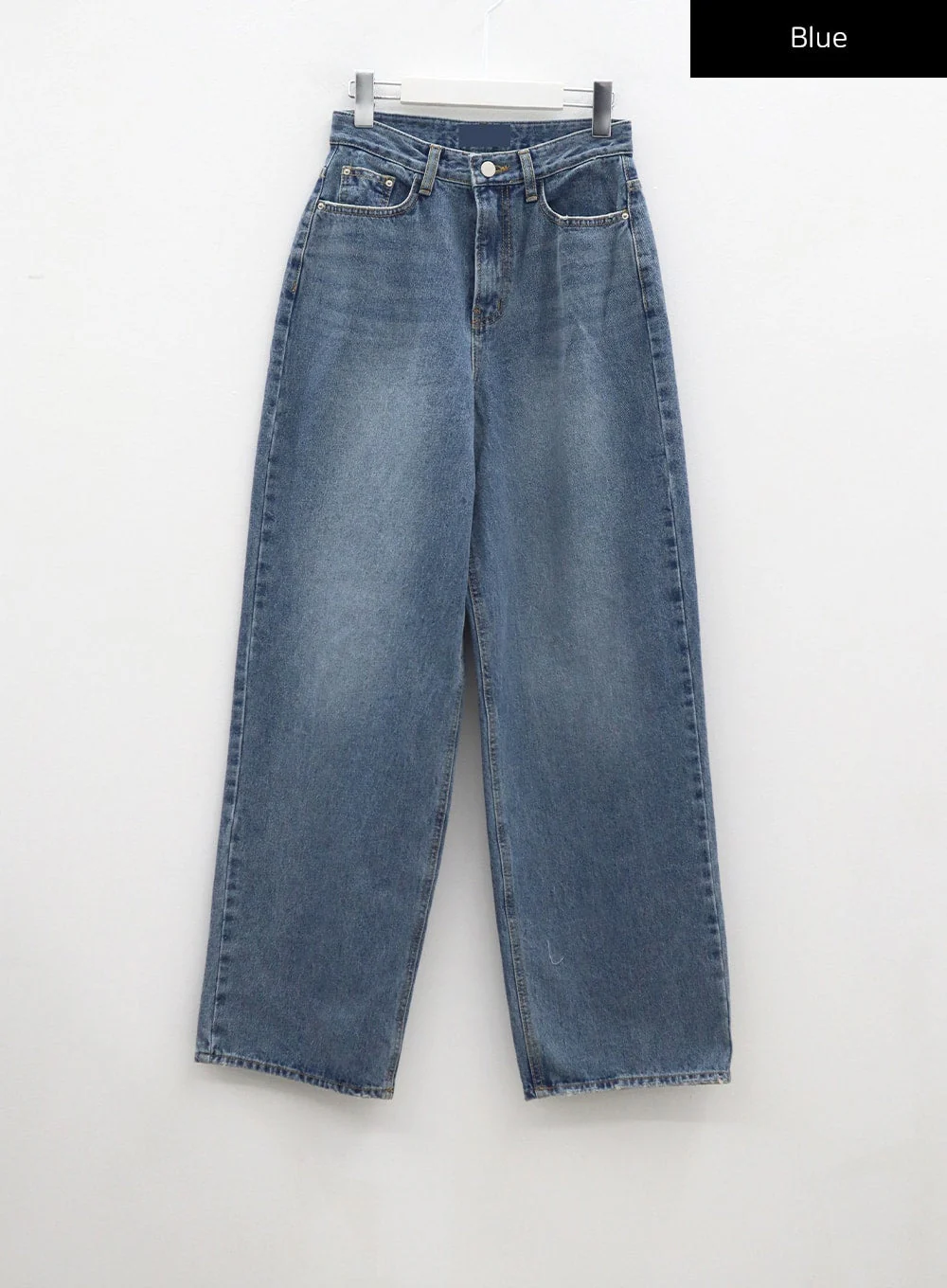Wide Leg Mid-Wash Jeans CM331 - Image 14