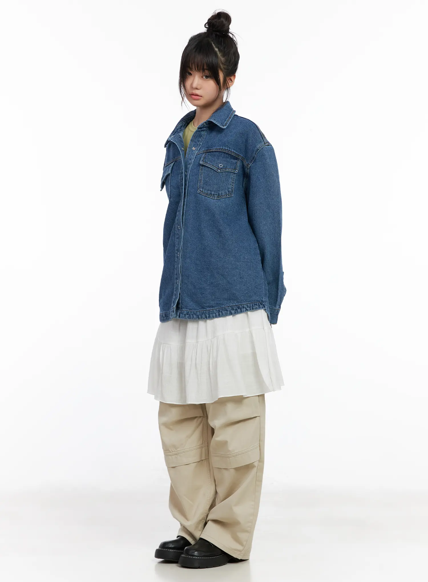 Wide Leg Pin Tucked Pants CM512 - Image 2