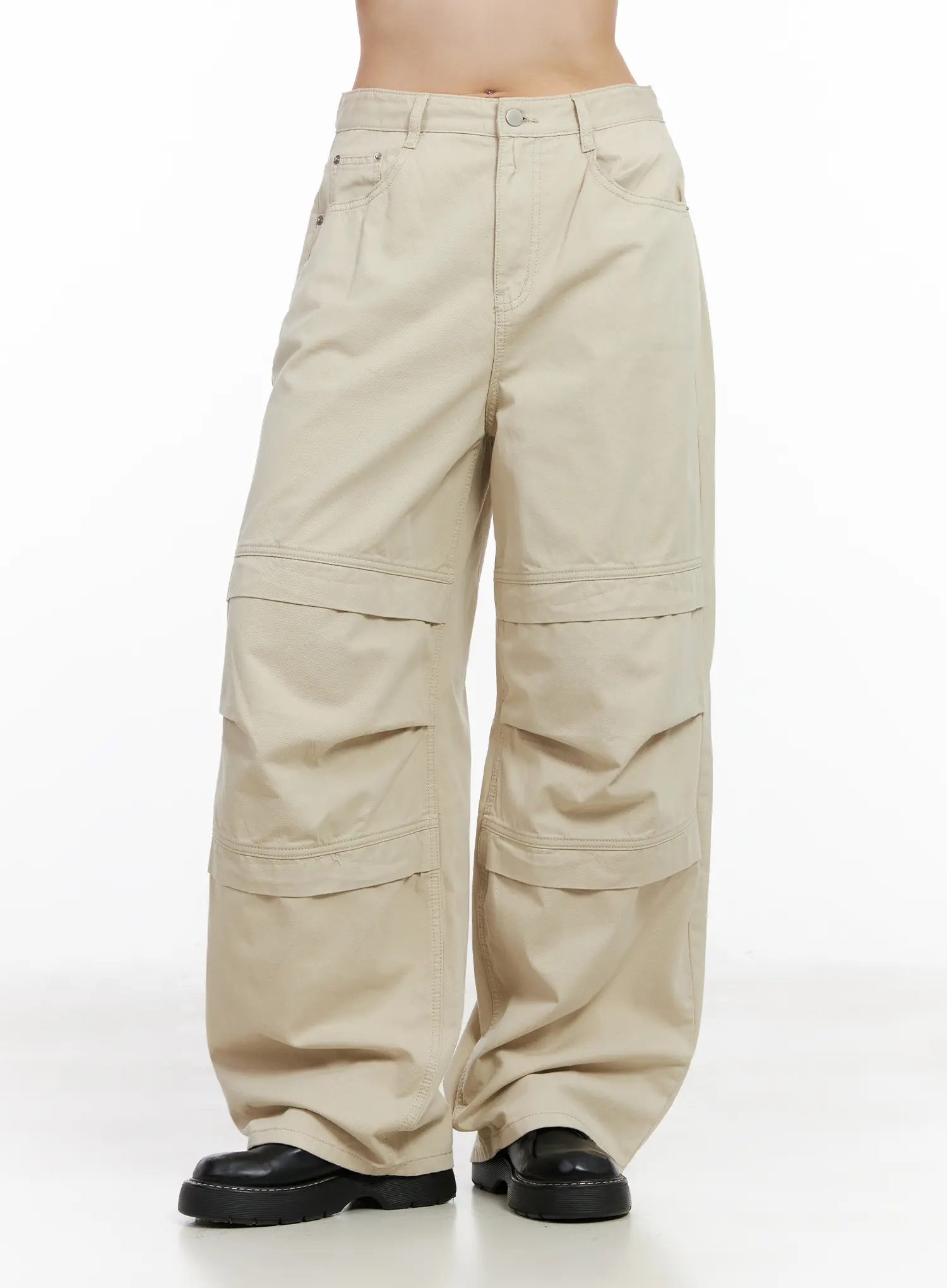 Wide Leg Pin Tucked Pants CM512 - Image 9