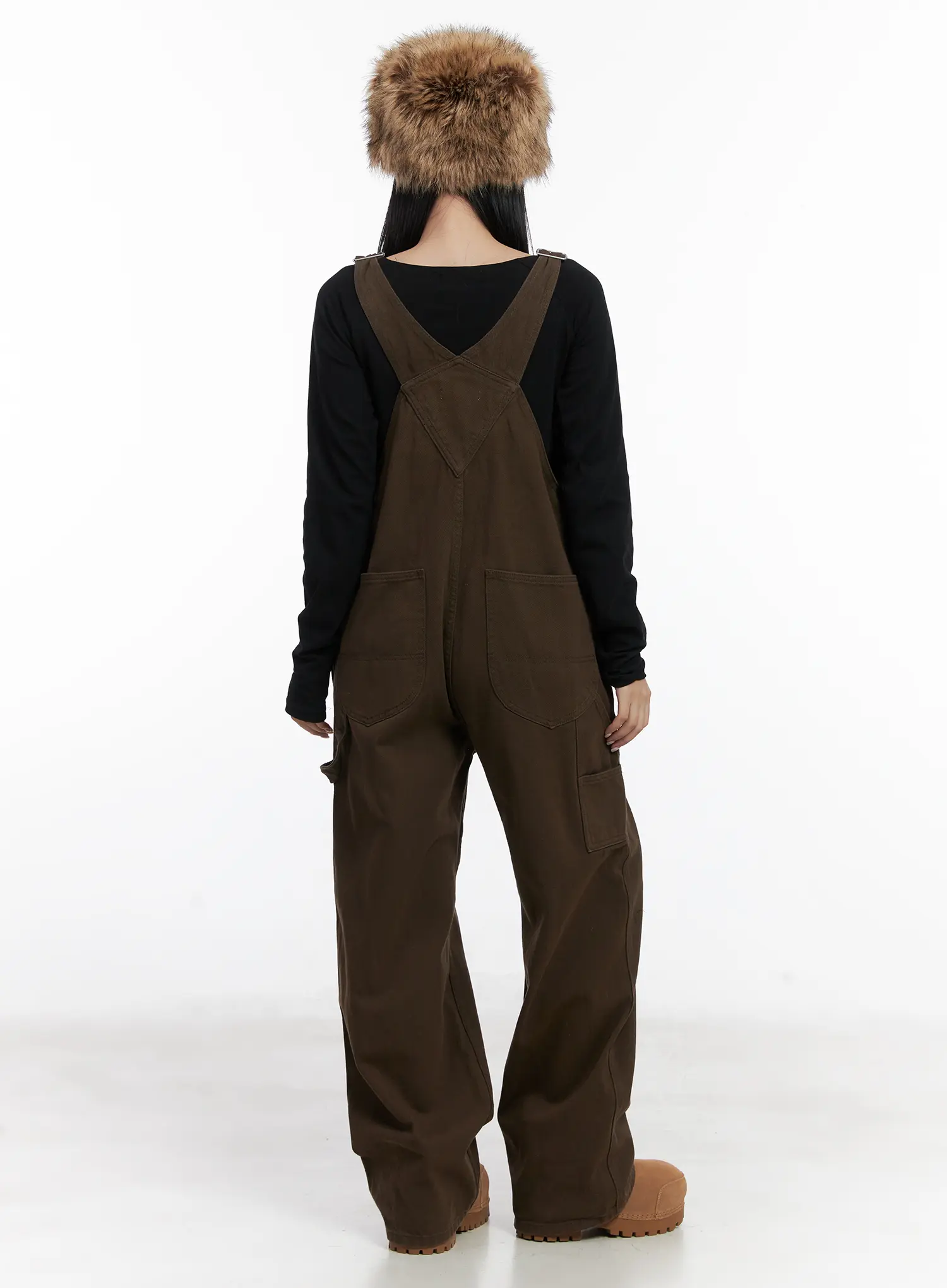 Wide Leg Pocket Overalls CD501 - Image 4