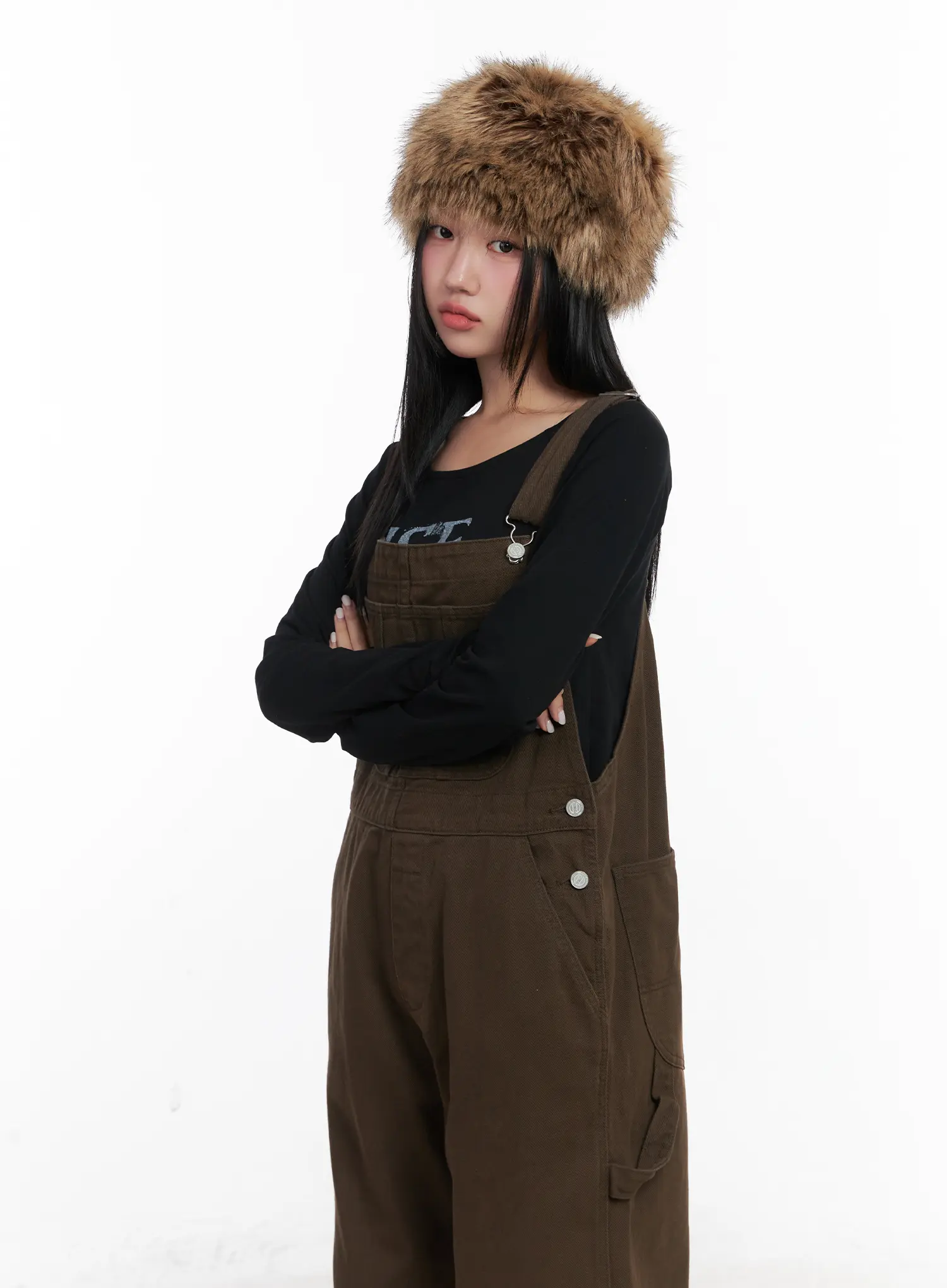 Wide Leg Pocket Overalls CD501 - Image 5