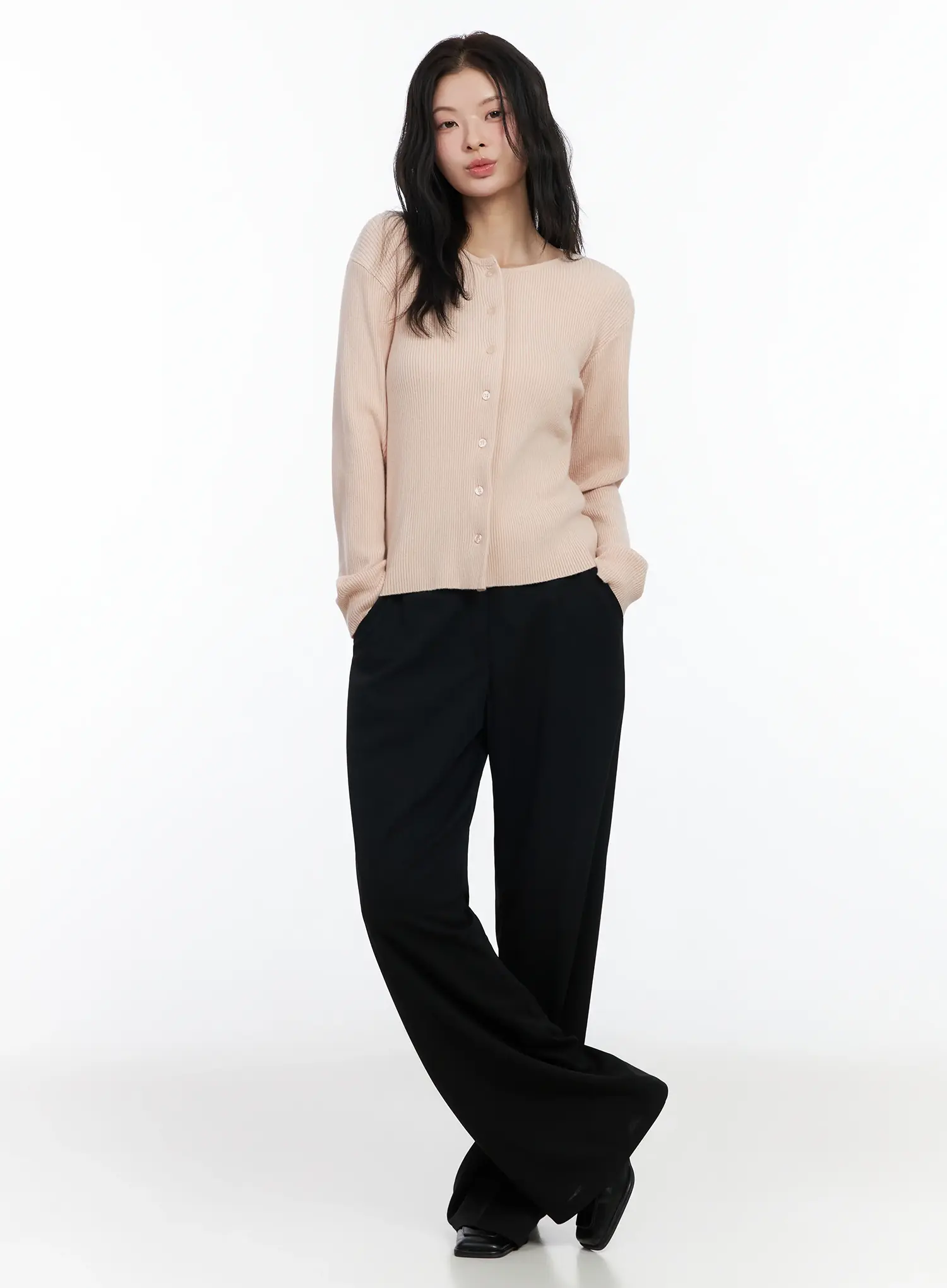 Wide Leg Stretch Slacks IM524 - Image 7