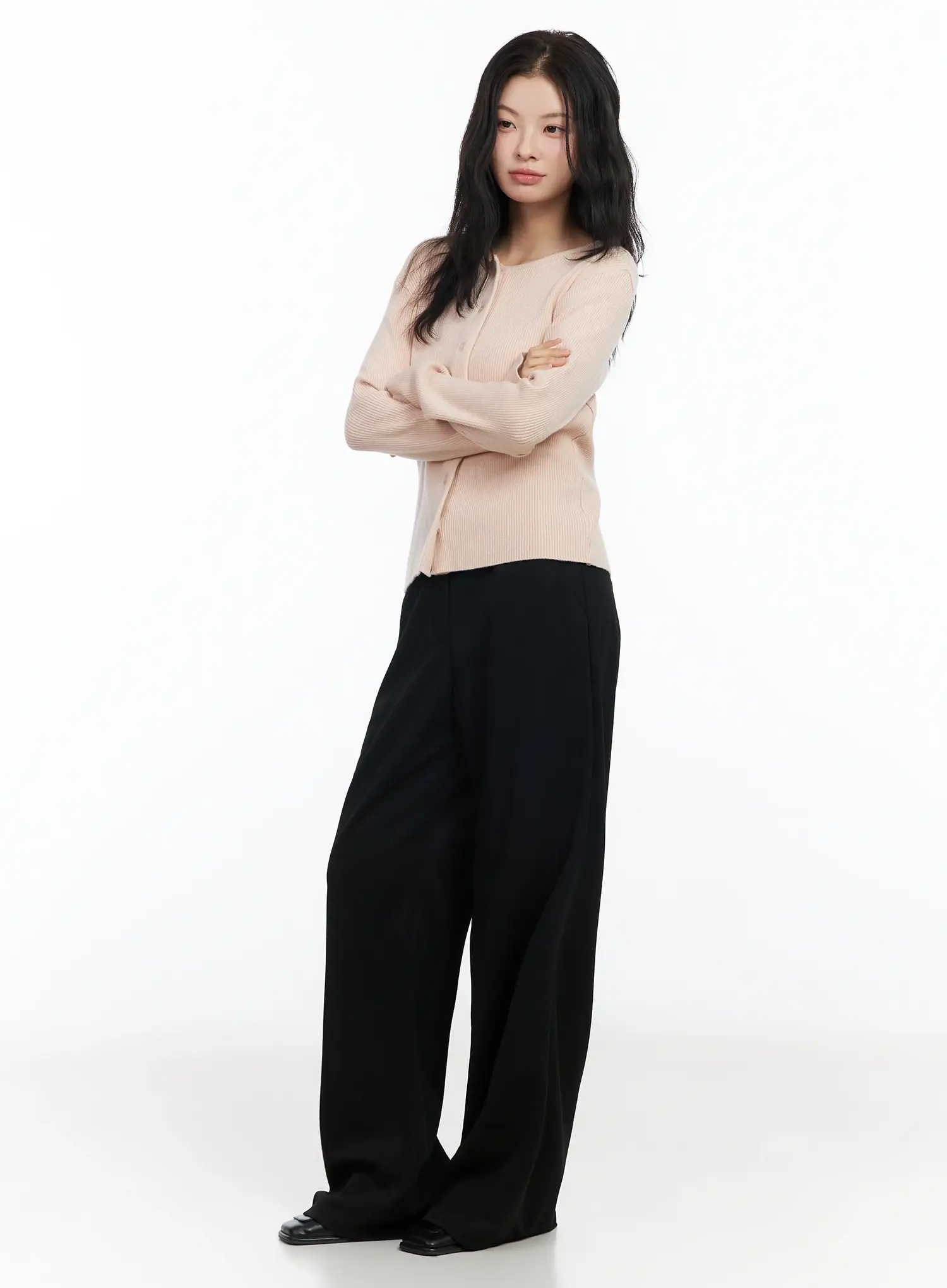 Wide Leg Stretch Slacks IM524 - Image 8