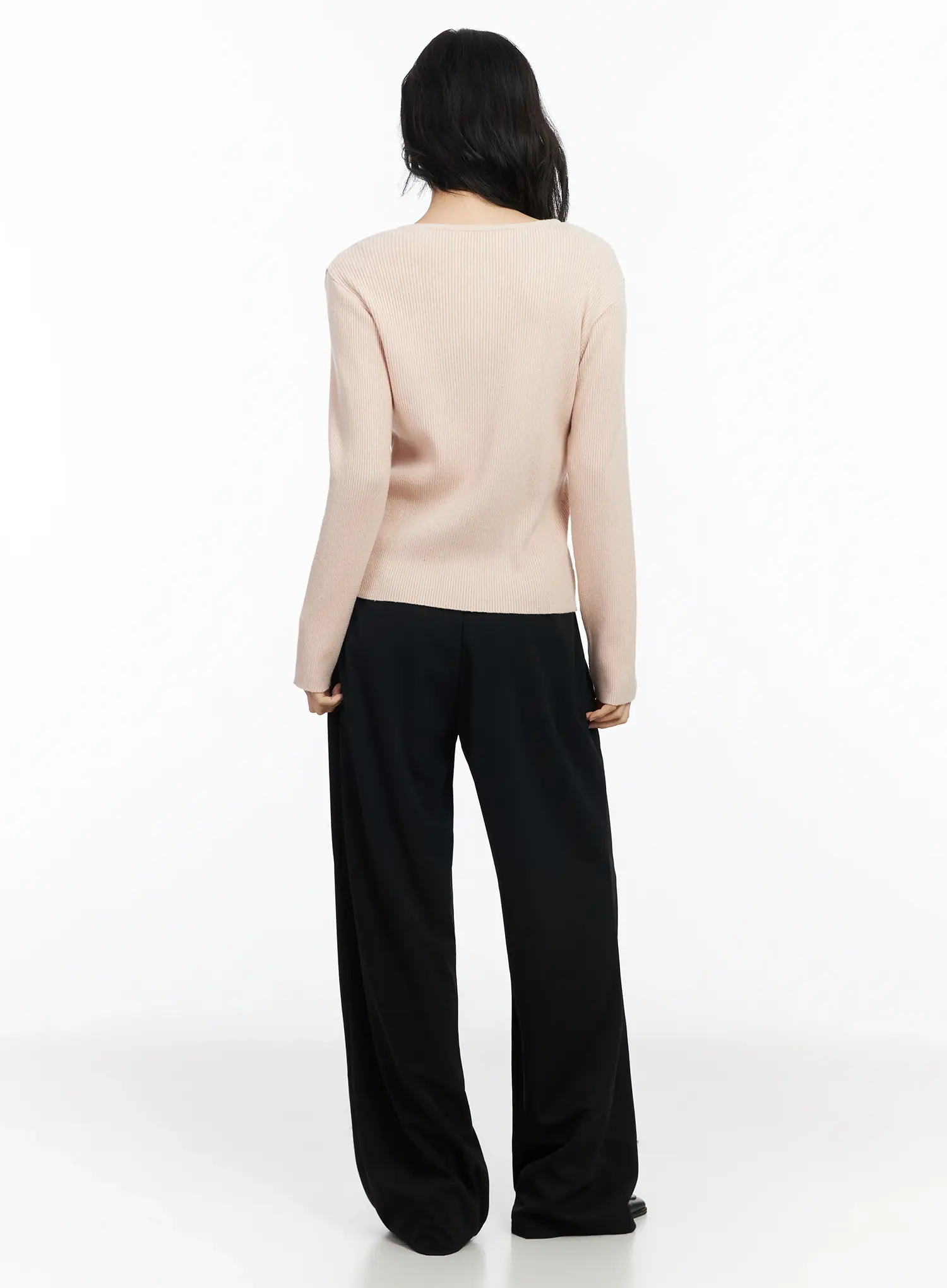 Wide Leg Stretch Slacks IM524 - Image 9