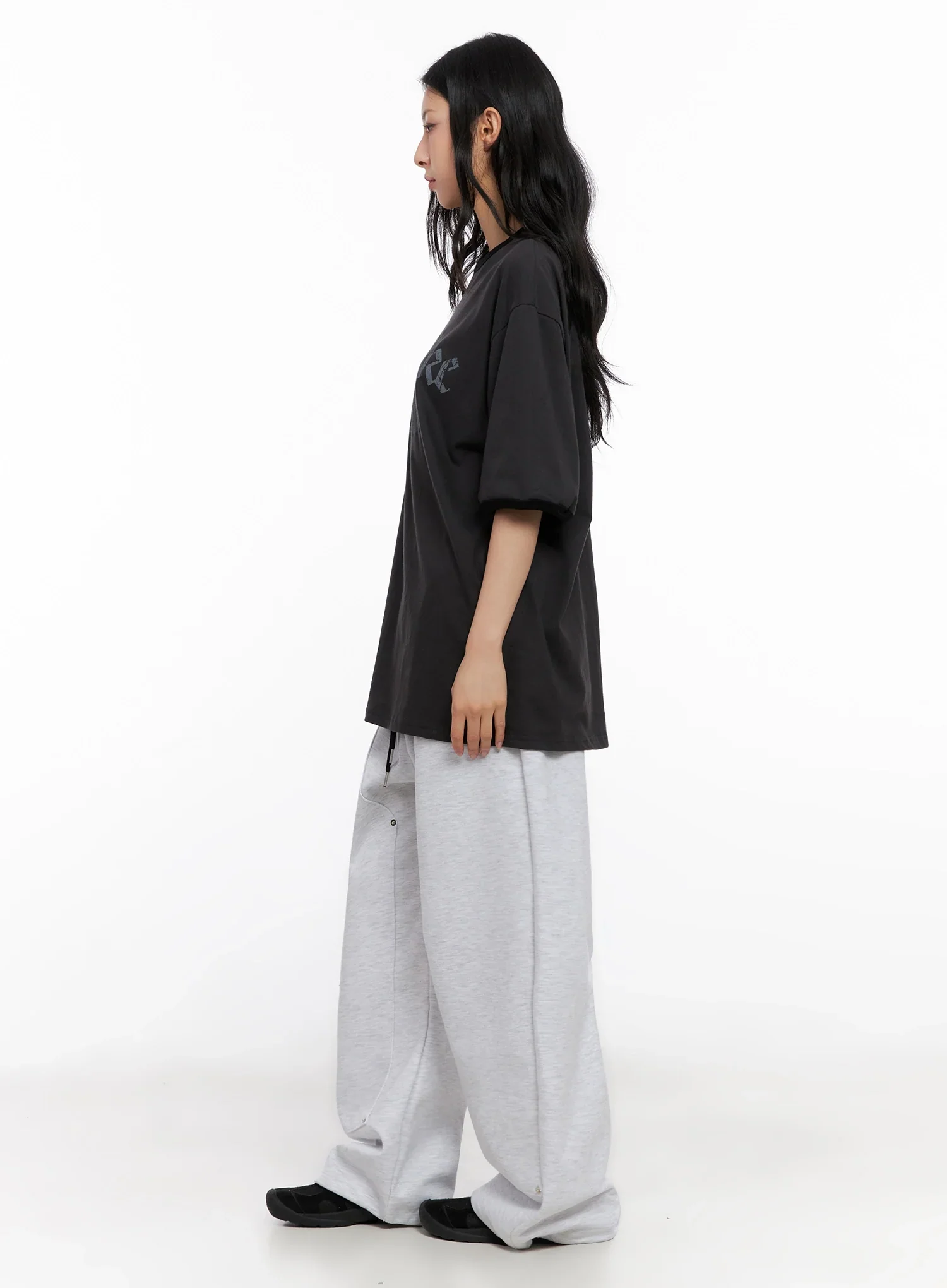 Wide-Leg Stud Accent Sweatpants IG508 - Image 13