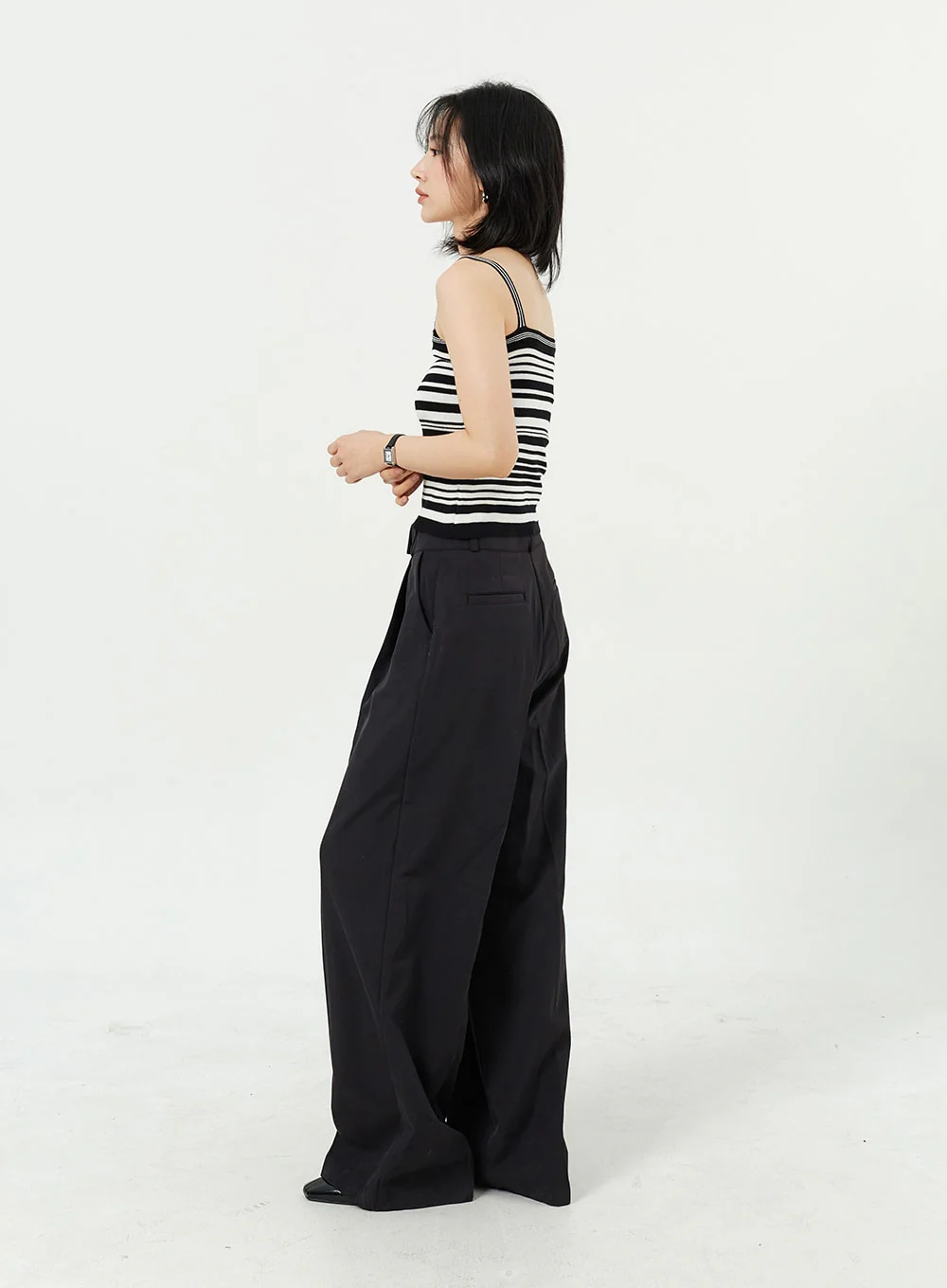 Wide Leg Tailored Pants OM309 - Image 7