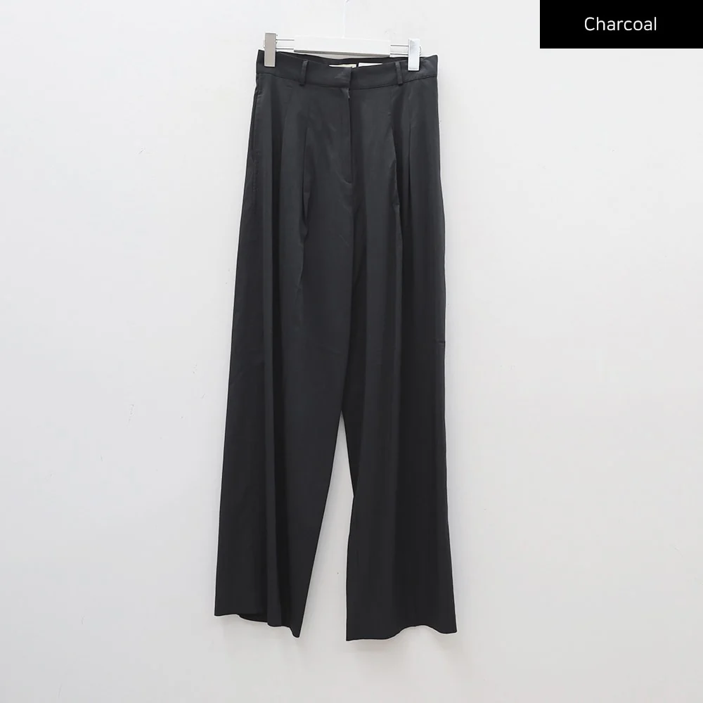 Wide Leg Tailored Pintuck Trousers CM3 - Image 22