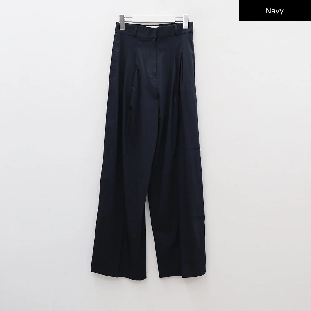 Wide Leg Tailored Pintuck Trousers CM3 - Image 23