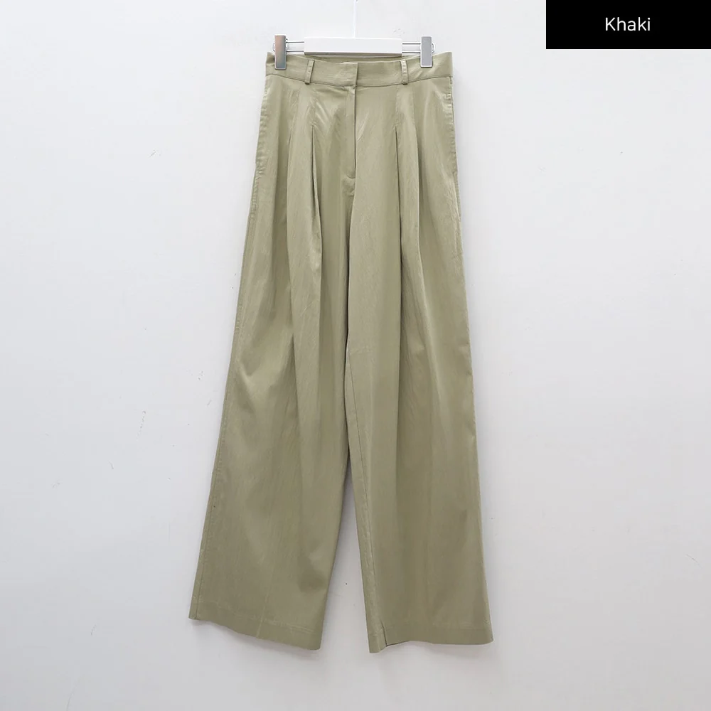 Wide Leg Tailored Pintuck Trousers CM3 - Image 24