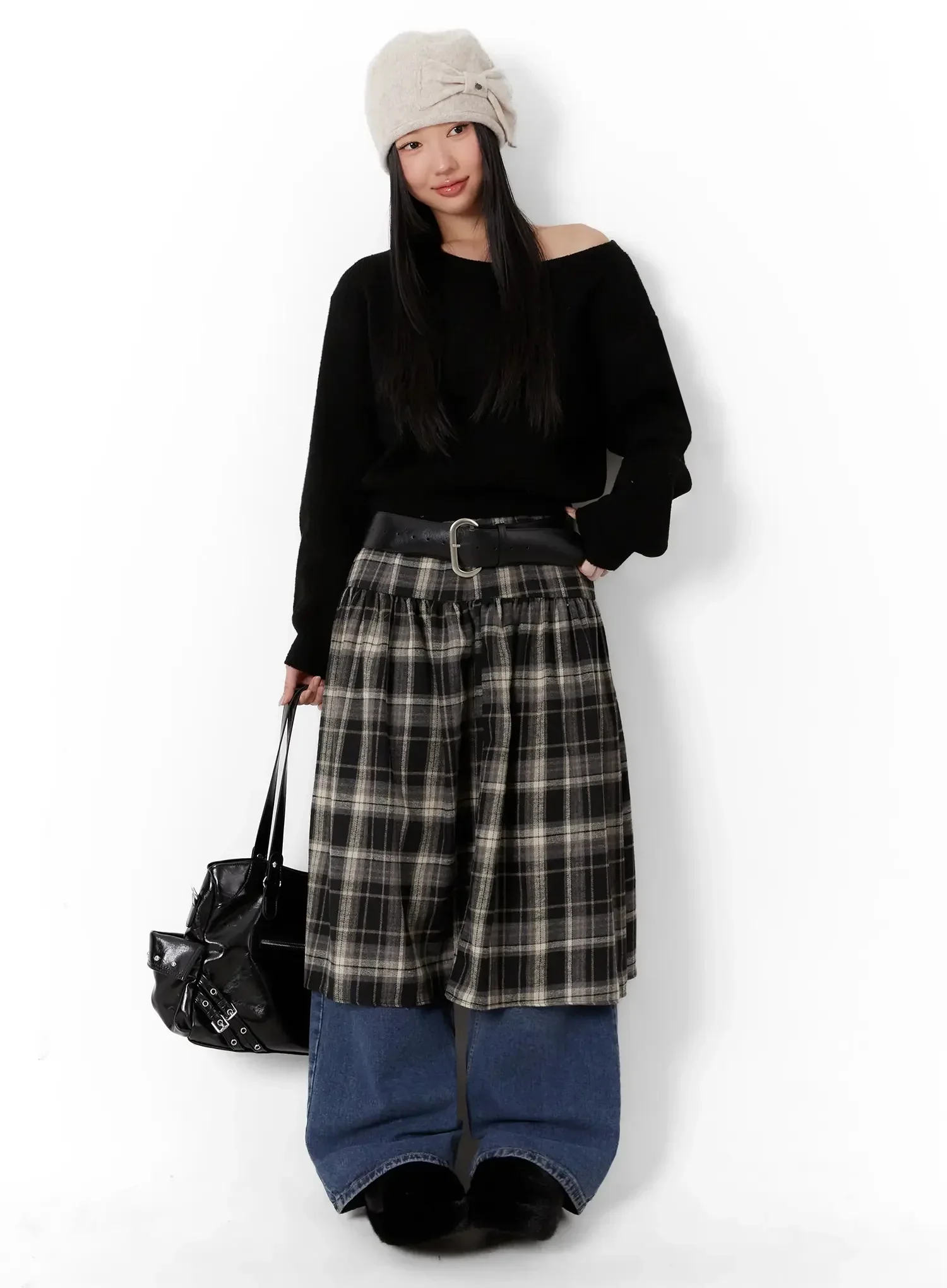 Wide Neck Crop Sweater ID525 - Image 10