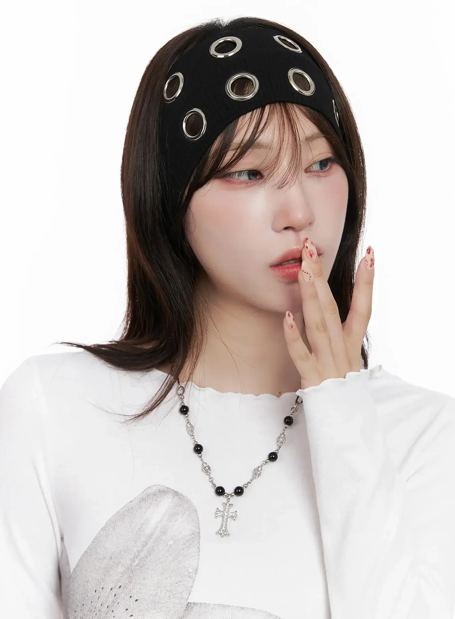 Wide Studded Hairband IN514 - Image 4