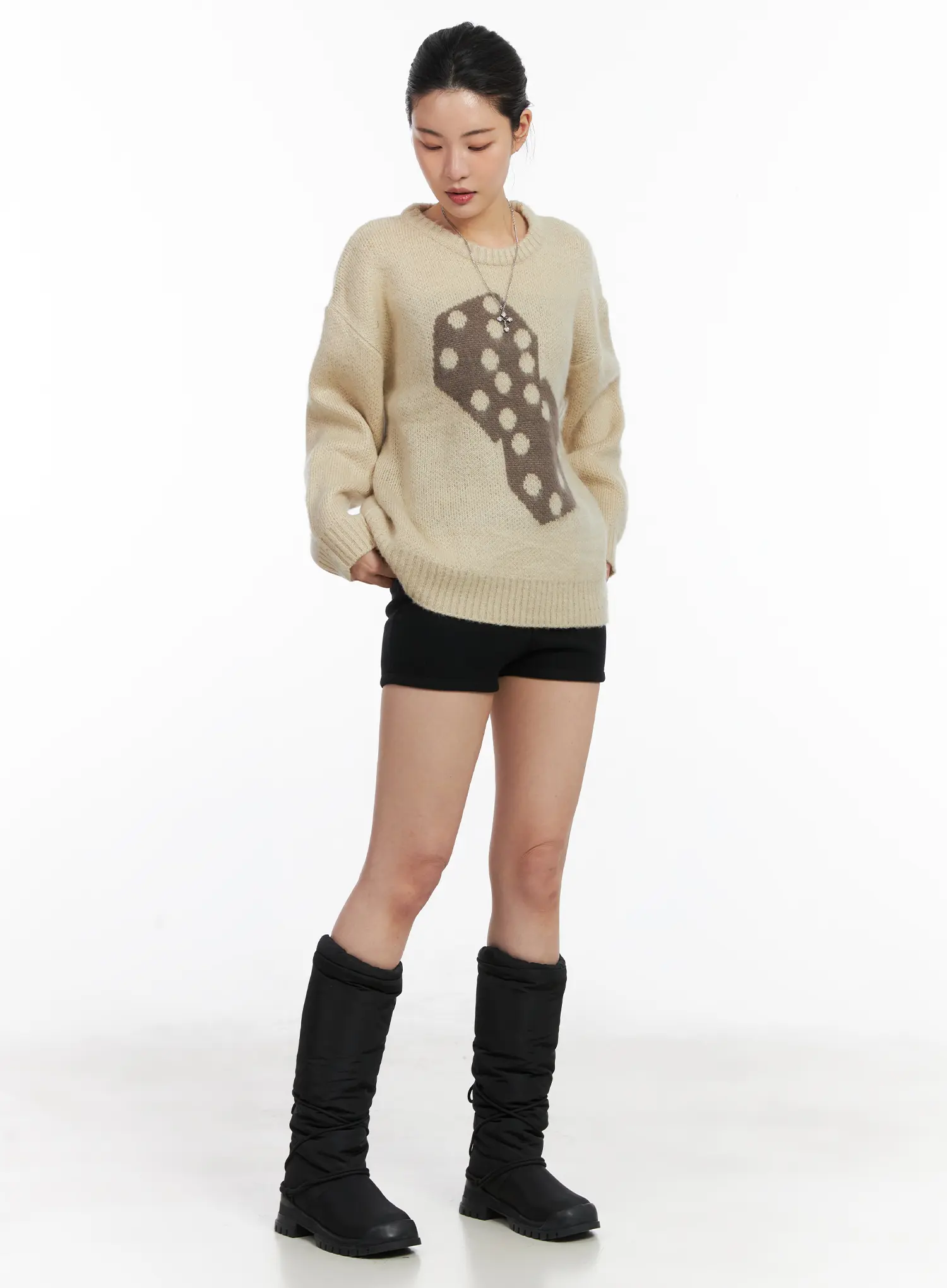 Wool Button Shorts CD509 - Image 5