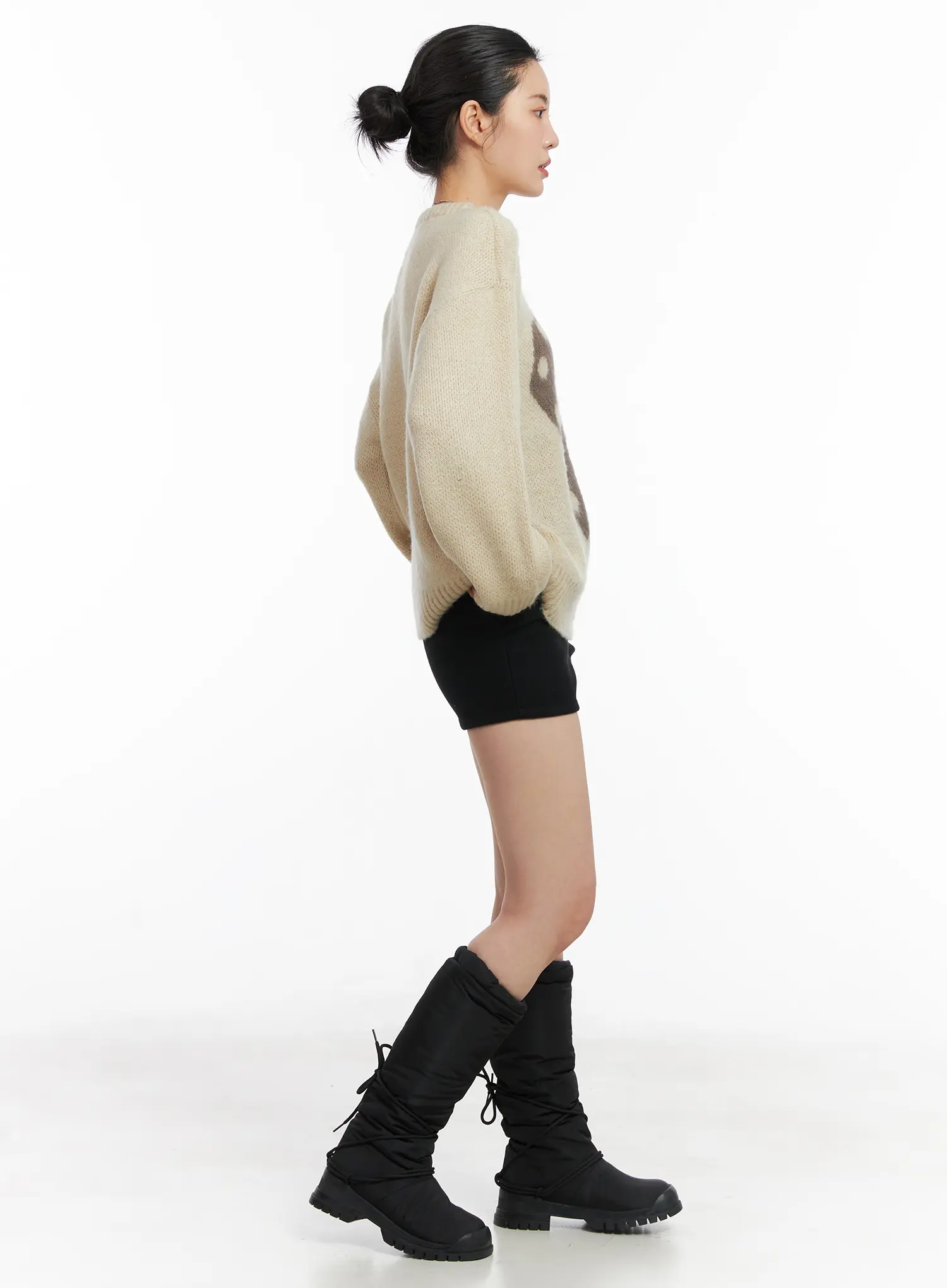 Wool Button Shorts CD509 - Image 6