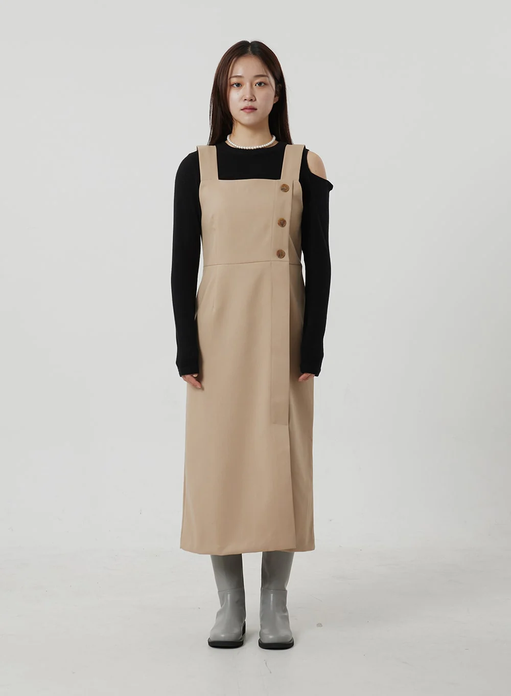 Wrapped Button Maxi Dress OF307 - Image 10
