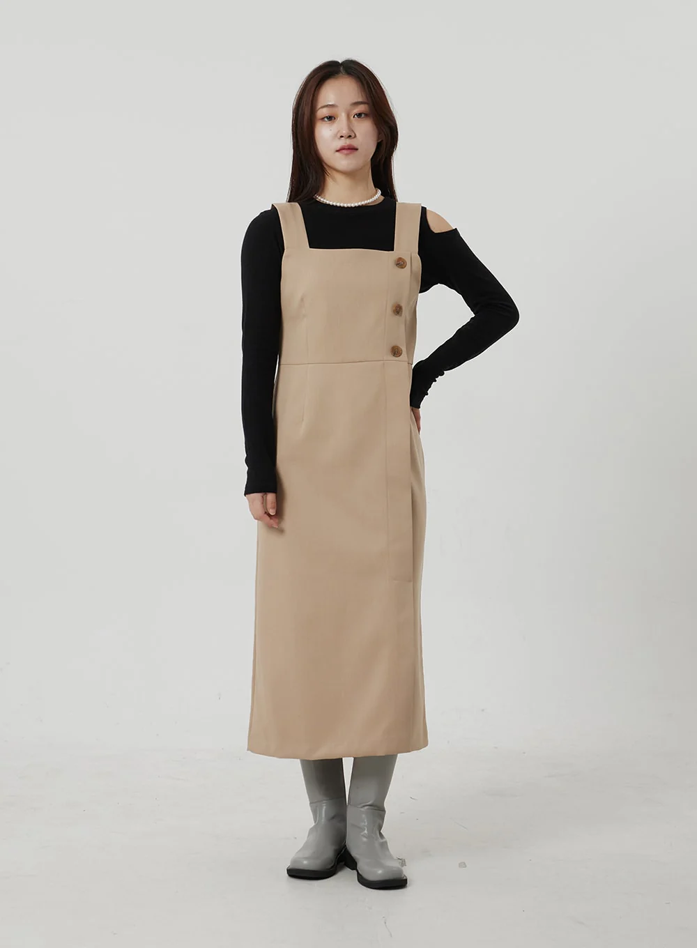 Wrapped Button Maxi Dress OF307 - Image 6