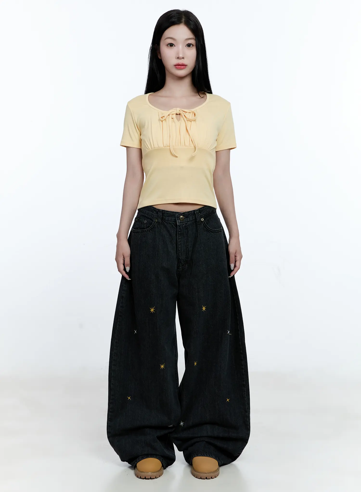 Wynter Star Embroidered Denim Jeans CG507 - Image 2
