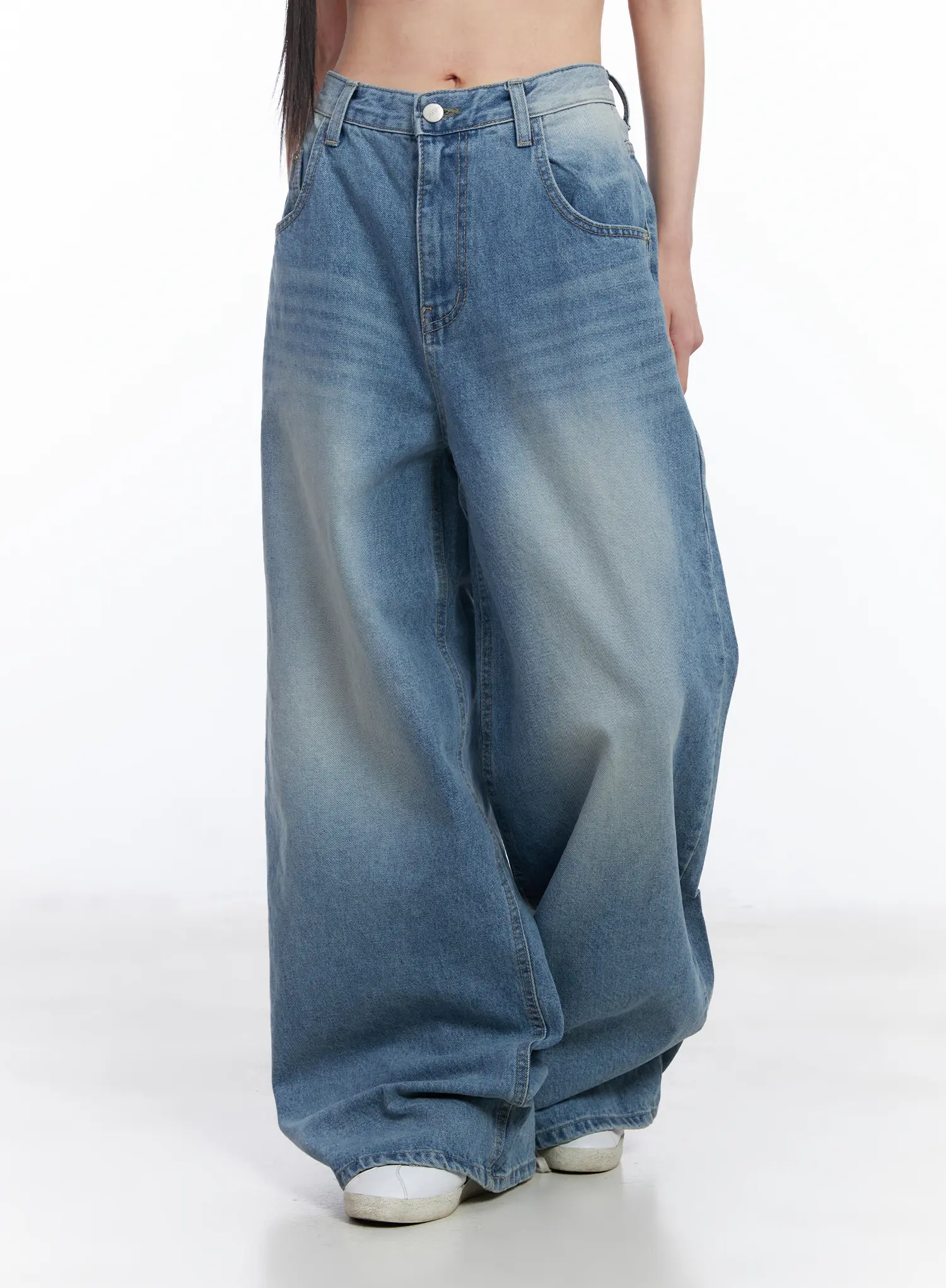 Yoon Washed Baggy Jeans CF518 - Image 10