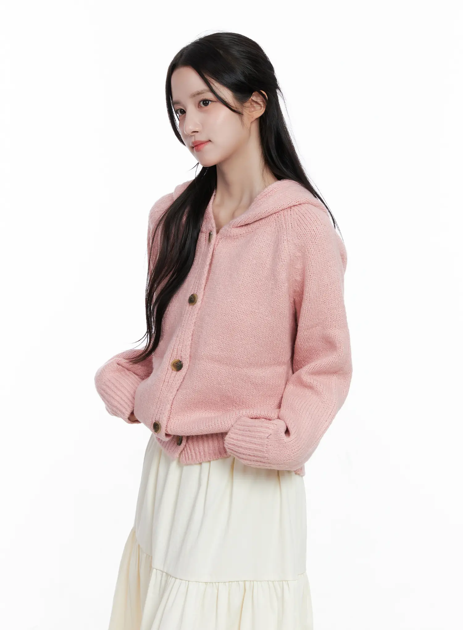 Zip-Up Hoodie Knit CS523 - Image 10