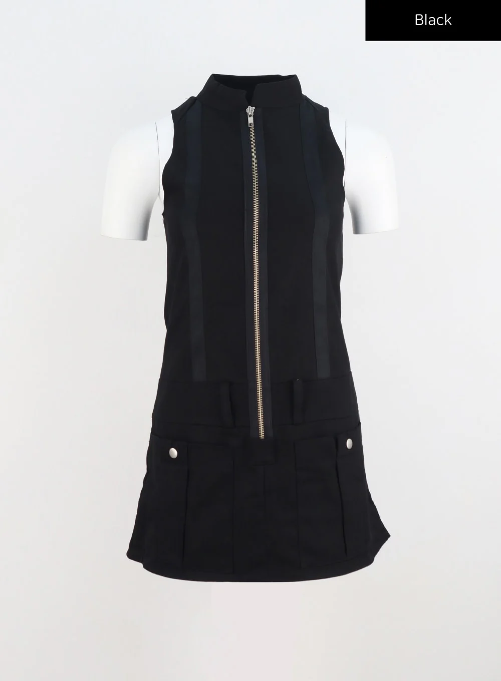 Zip-Up Mini Dress CU302 - Image 17