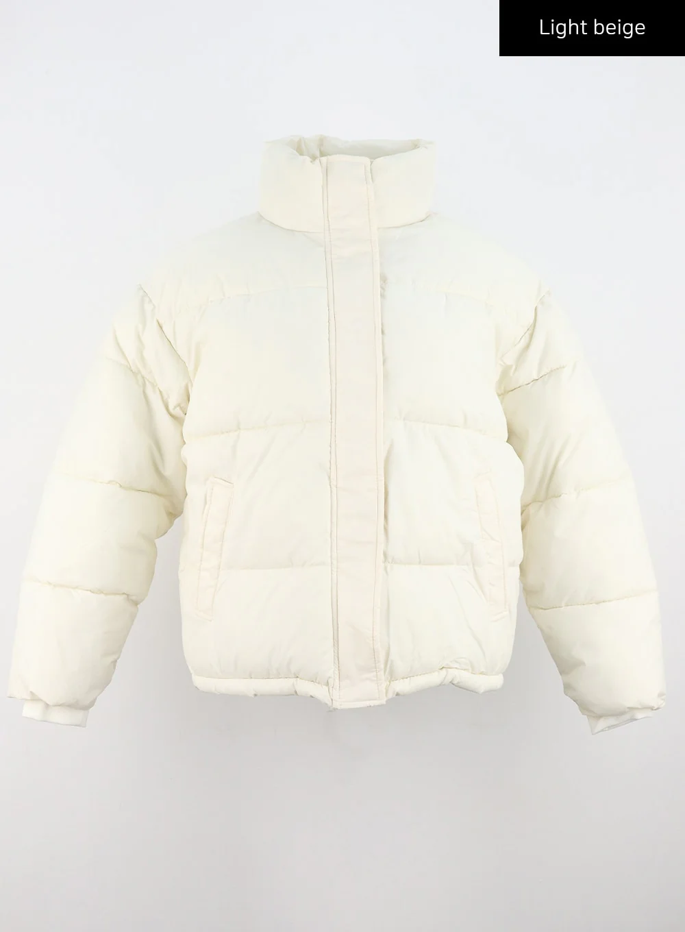 Zip-Up Stand Collar Puffer Jacket CO319 - Image 16