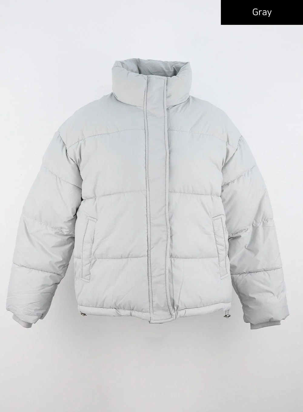 Zip-Up Stand Collar Puffer Jacket CO319 - Image 21